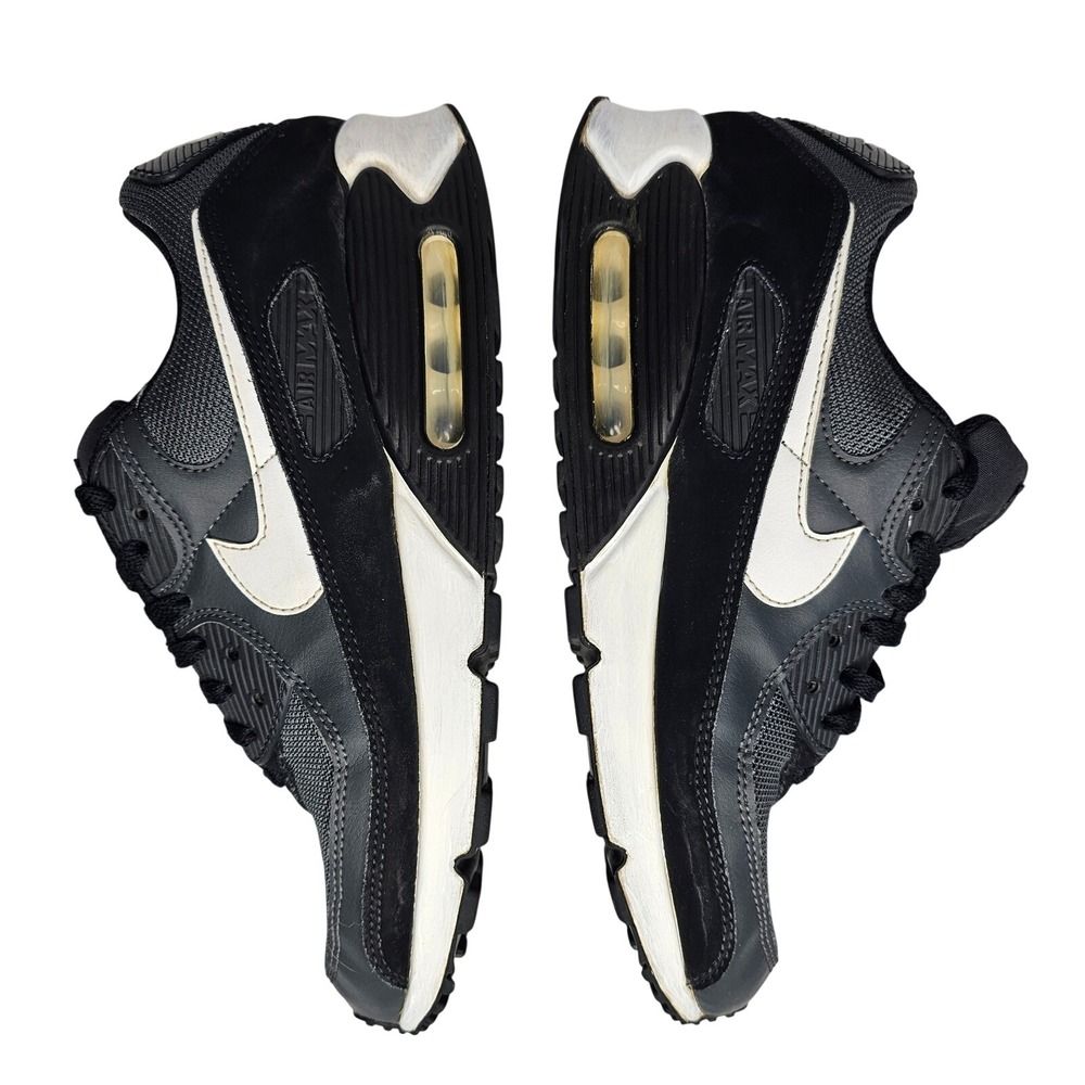 Nike Air Max 90 Mens Size 10 Black White Sneakers Low Top Athletic Shoes - Picture 5 of 14
